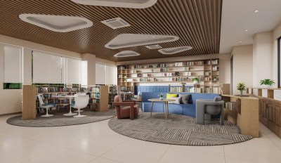 现代阅览室3D模型下载